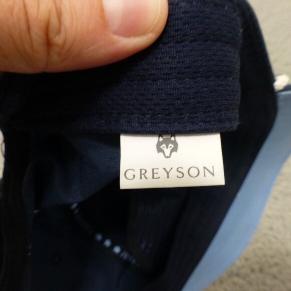 Greyson Clothiers Hat Cap Mens Rope Snapback Golf Wolf Logo Blue - Picture 6 of 8